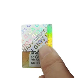 Custom Sticker Labels for Packaging Security Label Void Label Holographic One-time Use Seal Laser