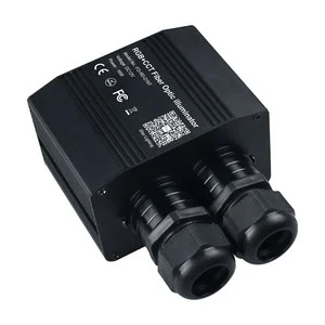 16W RGB+CCT Twinkle Fiber Optic Illuminator Double Heads RF Remote Control + APP LED Optical Fiber Lights & Lighting