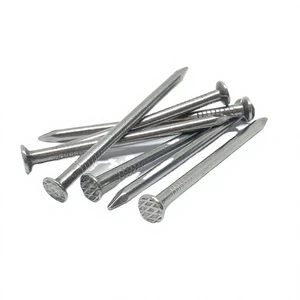 BOYA BWG6-16 Polished Iron Common Nails Smooth/Ring Shank Flat/Checkered Head Made From Tianjin for Wood Construction