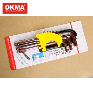 Long-size 9PCS Ballpoint Allen Key Wrench Set/hex Wrench Set