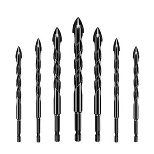 Triangular Handle Multifunction Drill Bits for Ceramic Tile, Glass, Brick Wall, Wood Diamond Hole Saw Masonry Drill Bits Set