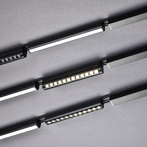 Ultra Slim Moder Indoor Lighting Surface Mounted Moder 48v Led Magnetic Track Light Spotlight Flood Folding Grille Light