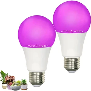Full Spectrum A60 Grow Light Bulb E26 E27 Base Vegetables Dragon Fruit Led Grow Light 9W 11W