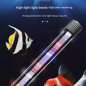 Fish Tank LED Light Three-Color Light Aquarium Color Enhancement Glass Tube Energy-Saving 220V-240V Cross-Border Customization