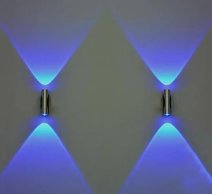 Living Room Indoor Wall Lamp High Power 2W 6W Aluminum AC85-265V Led Decoration Wall Lamp for Home Reading Room up and Down