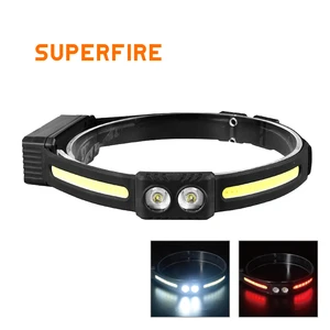 Portable Rechargeable Head Lamp COB Outdoor Running Climbing Working Multi-Source Headlights LED Headlamp