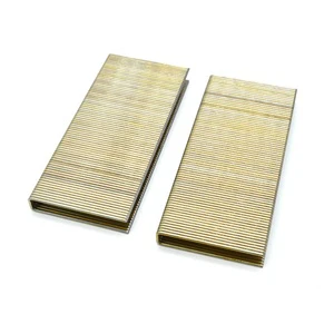 Industrial Grade Durable Iron Code Nails Zinc Plated Smooth Shank Flat Head Model N40 Carton Packed for Furniture & Sofa