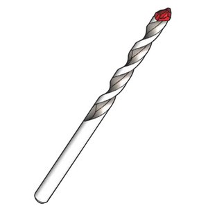 Innovative Full Solid Carbide Tip Super Multi Drill Bit Straight Shank for Concrete Tile Steel 2 Cutter 2 Flutes