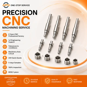Custom Swiss CNC Turning 316L Stainless Steel Stepped Shafts Bushings High Precision OEM Parts IATF16949 Certified