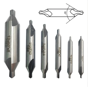 Center Drill, 60-Degree HSS Center Drill 1mm, 1.5mm 2mm for High-precision Positioning Drilling