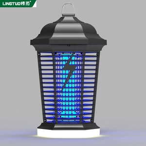Bug Zapper Outdoor Indoor Electric Fly Zapper Waterproof with 5W LED Light, 18W Power & 4000V High-Voltage