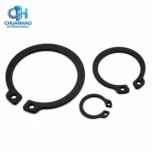 Spring Steel High Elastic DIN471 3-300 Black Oxide External Circlip Retaining Ring for Auto Motor Bearing Assembly