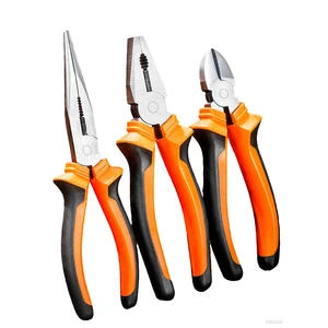 Professional Crv Steel Combination Plier 7 Inch 8 Inch Linesman Pliers With Dipped Handle