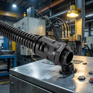 PA Quick Connector Corrugated Conduit Fitting Flexible Pipe Clamp Mount Bracket Cable Wire Conduit Holder