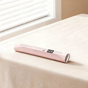 OEM / ODM Nail Dryer 2 Timers Rechargeable Home Use Fast Curing Nail Gel Light Pink Handheld Cordless Mini UV Nail Lamp
