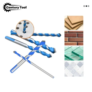 Drill Bit Set 3mm-12mm Carbide Tipped Multi-Functional Masonry Drill Bit Triangle Shank for Ceramic Tile Concrete