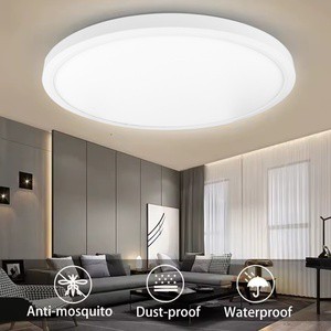 LED Ceiling Panel Waterproof Fog Round Bathroom Living Room Bedroom Home Lighting Energy Saving Led Ceiling Spot Light 32w Lamp