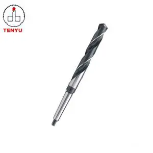 Black and Bright DIN1412 Form a Thinning Point Morse HSS Taper Shank Drill Bits for Metal Drilling