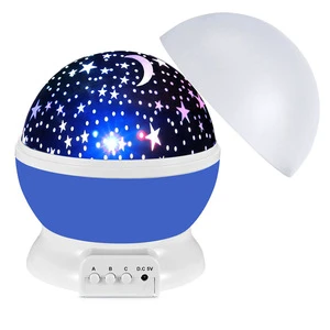 Light Projector Starry Sky Rotating LED Night Colorful Light Planetarium Children Bedroom Star Moon Light Kids Gift Lamp