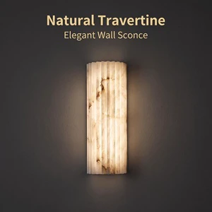 Spanish Alabaster Translucent Stone LED Wall Lamp for Driver Custom Design Factory Price Dimmable Minimalist Clubhouse Villa