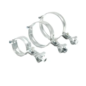 Drain Pipe Accessories Pipe Clamp Bracket Carbon Steel Adjustable O-shape Pipe Support Pipe Bracket Customized with Hinge