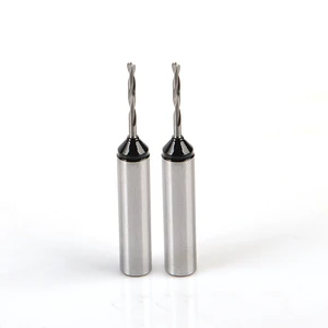 Solid Carbide Blind Hole Drill Bit for Wood CNC Boring Bit 10mm Shank Orange Black Custom OEM/ODM
