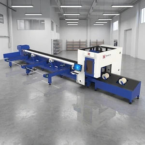 CE Certified 3kw/6kw Fiber Laser Cutting Machine Automatic Loading Two Chuck Beveling Cutting For Metal Pipe Made China BMP
