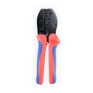 LY-2546B Labor-Saving Portable Photovoltaic Pliers Tool Steel Single-Hand Operation Wiring Insulated Handles Terminal Crimping