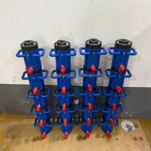 Single Acting Self Locking Type 100 200 300 400 500 600 700 Ton Hydraulic Jack Cylinder with Low Price