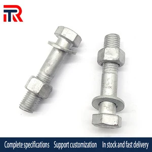Factory Wholesale Hot Dip Galvanizing Full Threaded Hexagon Bolts Screw and Nut Zinc Plated Fasteners