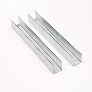 80 SERIES U-Type Nail Fasteners 4mm 6mm 10mm 12mm 14mm Iron Staple Pins Smooth Shank Fine ISO 9001 Certified Flat Head