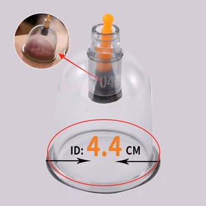 BY B04 4.4cm Hijama Cupping Therapy Massage Disposable Plastic Cups 9 Sizes Large Cups Safety Vacuum Suction Ventosa