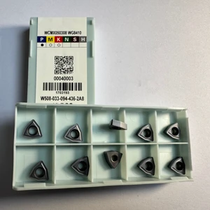WCMX050308 Indexable Carbide Drill Bit High Precision Hard Alloy Drill Insert for Alloy Steel & Metal Processing