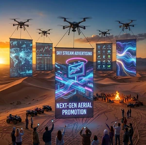 Outdoor P25 LED Flying Carpet Screen for Video Advertising Drone Sky Shows Display IP65 Waterproof drone advertising screen aeri