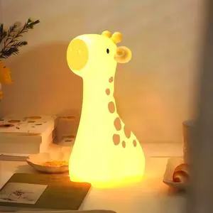 Portable USB Rechargeable Silicone Night Light Cute Puppy Lamp for Nursery Bedroom Bedside Use