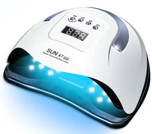 Hot 180W SUN X7 MAX UV LED Nail Lamp-Professional Curing UV Gel Polish White Pink Color