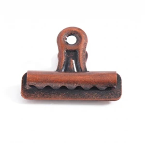 Spot Wholesale Weisita Retro Bull Head Iron Clip Personalized Office Document & Book Holder Creative Bulldog Metal Clip