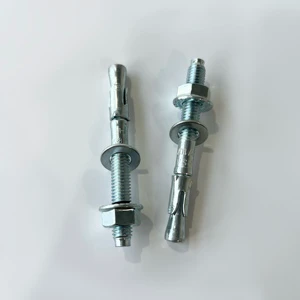 Concrete Expansion Anchors, Carbon Steel Galvanized Wedge Anchors, Used in Construction Engineering.