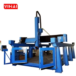 Reliable 5 Axis Stone CNC Machining Center With Italian Software for Granite Marble Sink Hole Drilling and Edge Grinding