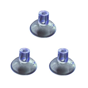 Factory Wholesale Custom Industrial Grade Transparent Silicone Suction Cup Straight Hole OEM/ODM Service EN71-3 Reach/RoHS