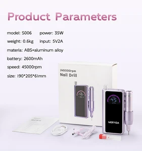 Rechargeable Nail Polishing Machine, CE EMC FCC Certified, Portable Design
