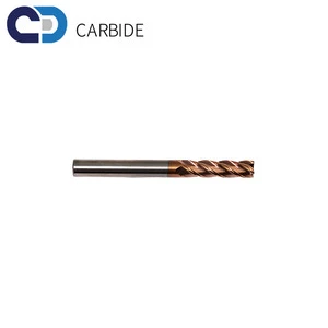 Carbide End Mill 10*40*10*100mm 4 Flute HRC55 Solid Flat Square End Milling Cutter for Steel Stainless Steel