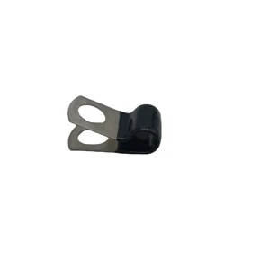 P Type Iron and Rubber Wall Mount Pipe Clamp with Steel Cushion Customizable OEM Metric Hose Clamp