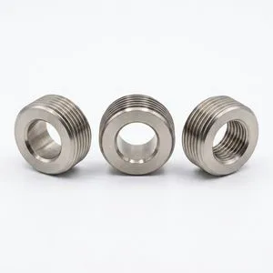 Custom OEM Titanium Gr5 Ti-6Al-4V Quick Release CNC Machined High Strength Corrosion Resistant Threaded Bushing 0.01mm