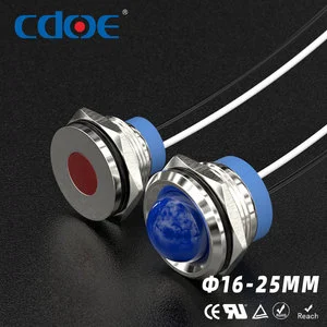 IP67 Waterproof 220v Indicator Lights Panel in Red Green Blue 16mm 19mm 22mm 25mm Signal Lamp