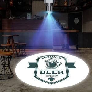 LOGO Projection Lamp Multi-color Marking Creative Lighting Shop Storefront Advertising Text Lighting Floor Sign Projection Lamp