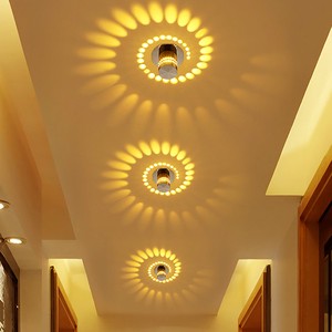 EU Standard Modern LED Light 3W Wall Sconce ForGallery Decoration Living Room Front Balcony Porch Corridors Lamp Fixture
