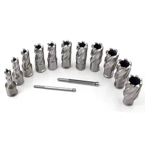 RJTOOLS High Speed Steel HSS Broach Annular Hole Cutter Magnetic Drill Bits with Weldon Universal Shank