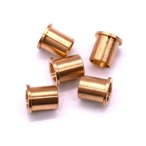 OEM Machining Copper/bronze Flange Bushing OEM Sleeve Bushings