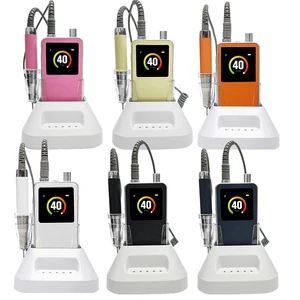 IBelieve New Design High Quality Pu Cordless Topdesk Professional Brushless 4000RPM Nail Drill Machine Rechargeable